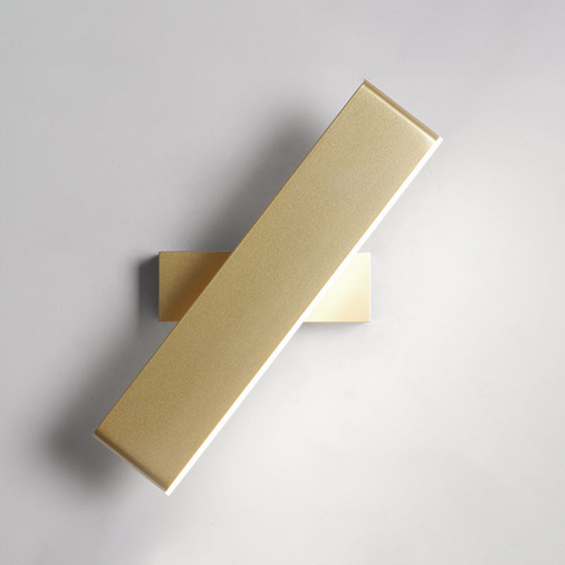 Modern Simple Wall Light Rectangle Shape Wall Lamp with Acrylic Shade for Bedroom