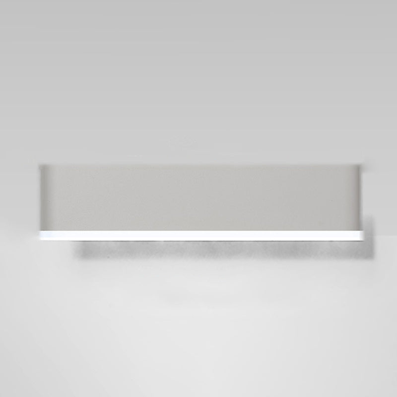 Modern Simple Wall Light Rectangle Shape Wall Lamp with Acrylic Shade for Bedroom