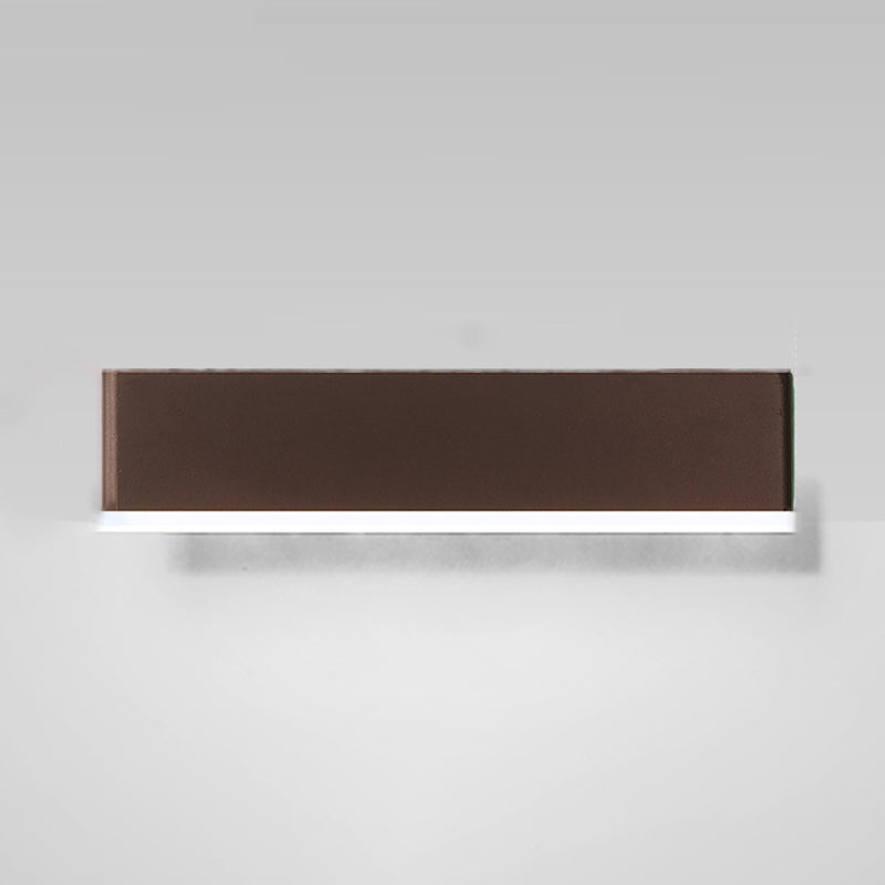 Modern Simple Wall Light Rectangle Shape Wall Lamp with Acrylic Shade for Bedroom