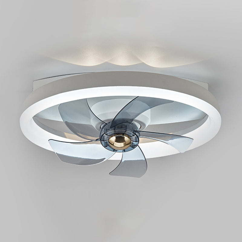 1 Light Ceiling Fan Lighting Modern Style Metal Ceiling Fan Light for Bedroom