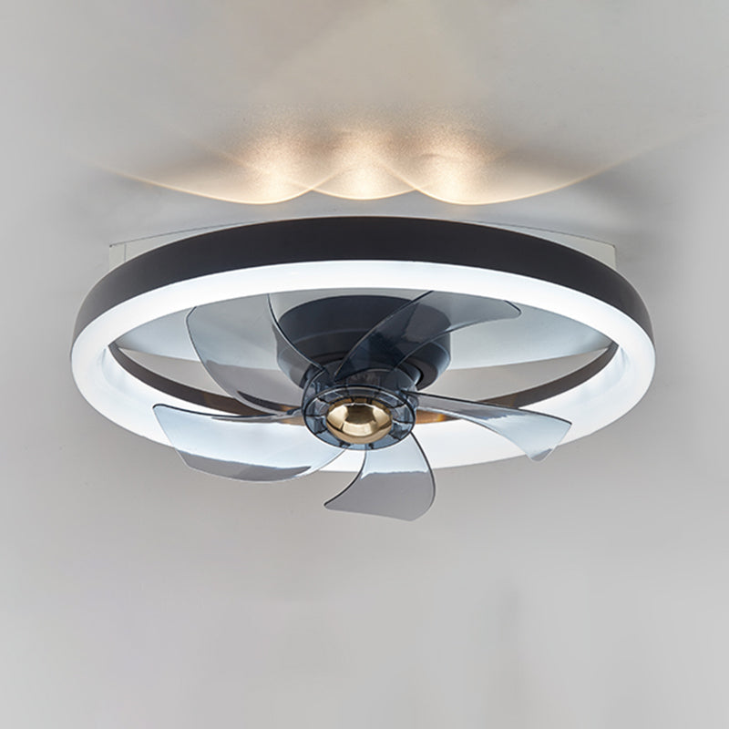 1 Light Ceiling Fan Lighting Modern Style Metal Ceiling Fan Light for Bedroom