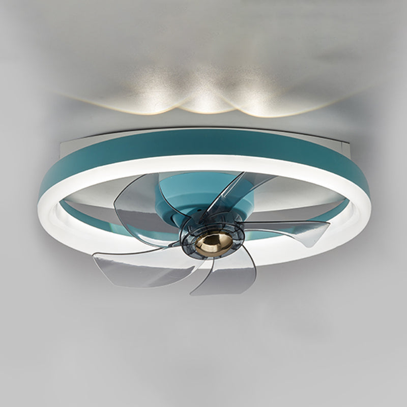 1 Light Ceiling Fan Lighting Modern Style Metal Ceiling Fan Light for Bedroom