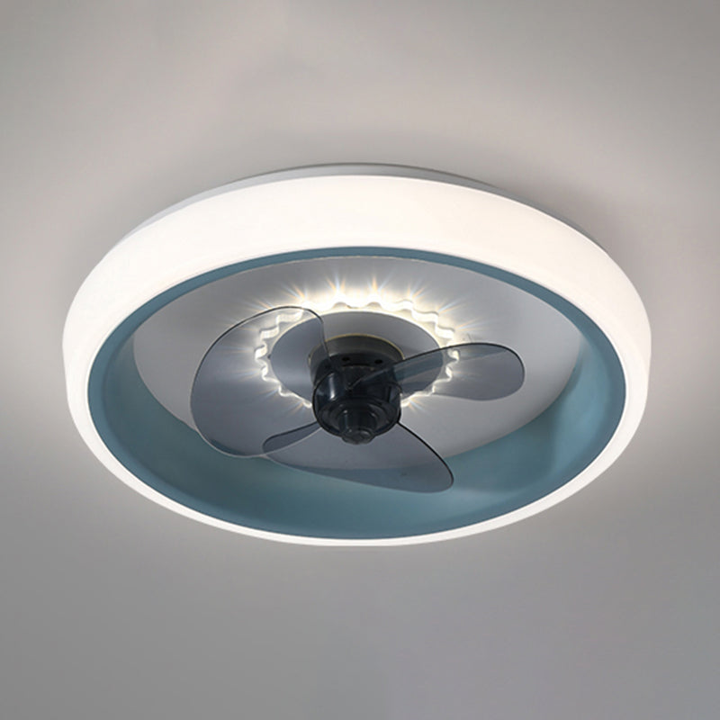 2 Light Ceiling Fan Lighting Modern Style Metal Ceiling Fan Light for Dining Room