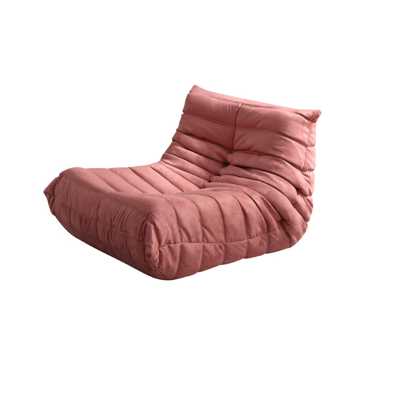 Armless Sofa Sewn Pillow Back Contemporary Sofa for Living Room