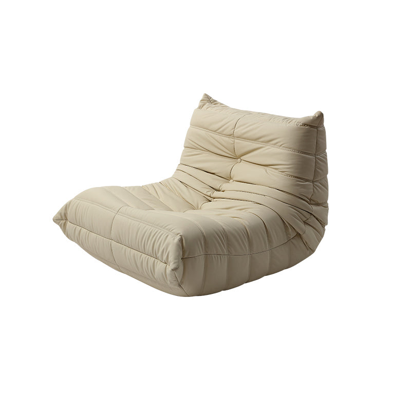 Armless Sofa Sewn Pillow Back Contemporary Sofa for Living Room