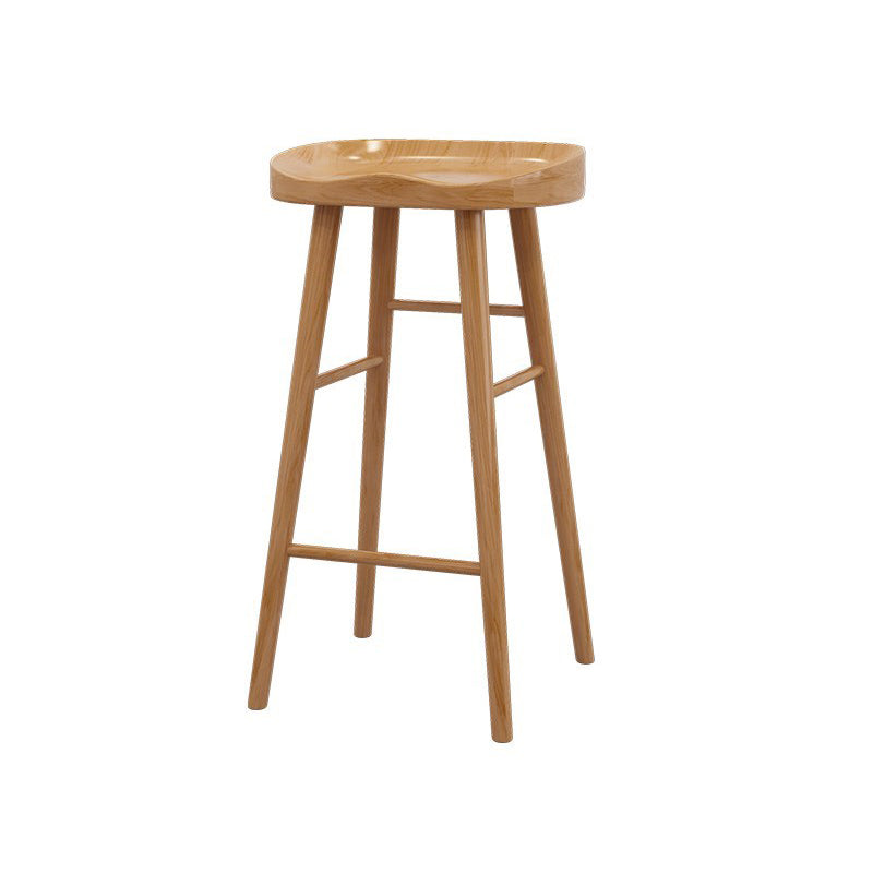 1/5/6/11 Pieces Modern Bar Table Set Rectangle Pine Wood Bistro Set with Footrest