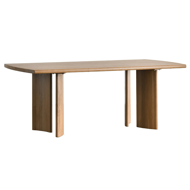 Contemporary Style Dining Table Solid Wood Dinner Table for Kitchen Home