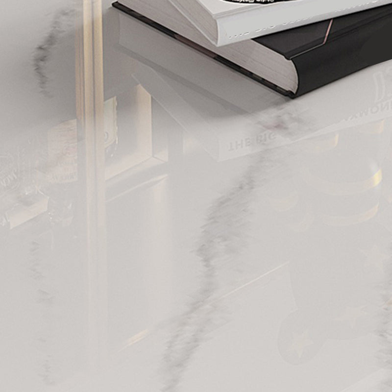 Modern Rectangle Dining Table Sintered Stone Table with 4 Legs