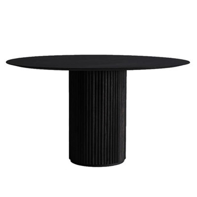 Modern White in Wood Counter Table Round Dining Table for Kitchen
