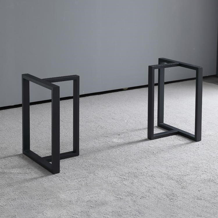 Sintered Stone Dining Table Modern Double Pedestal Table for Home Use