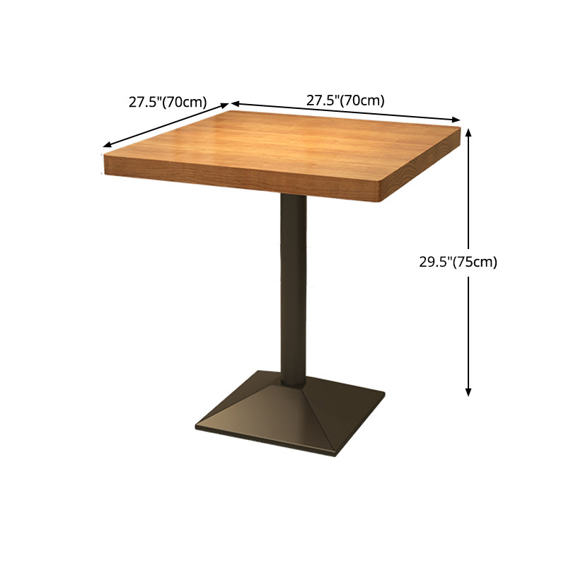 Industrial Style Dining Table Solid Wood Dining Site Table for Dining Room