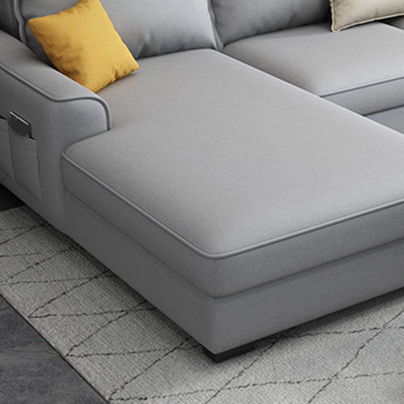 35.4"H Faux Leather Flared Arm Sofa & Chaise for Living Room