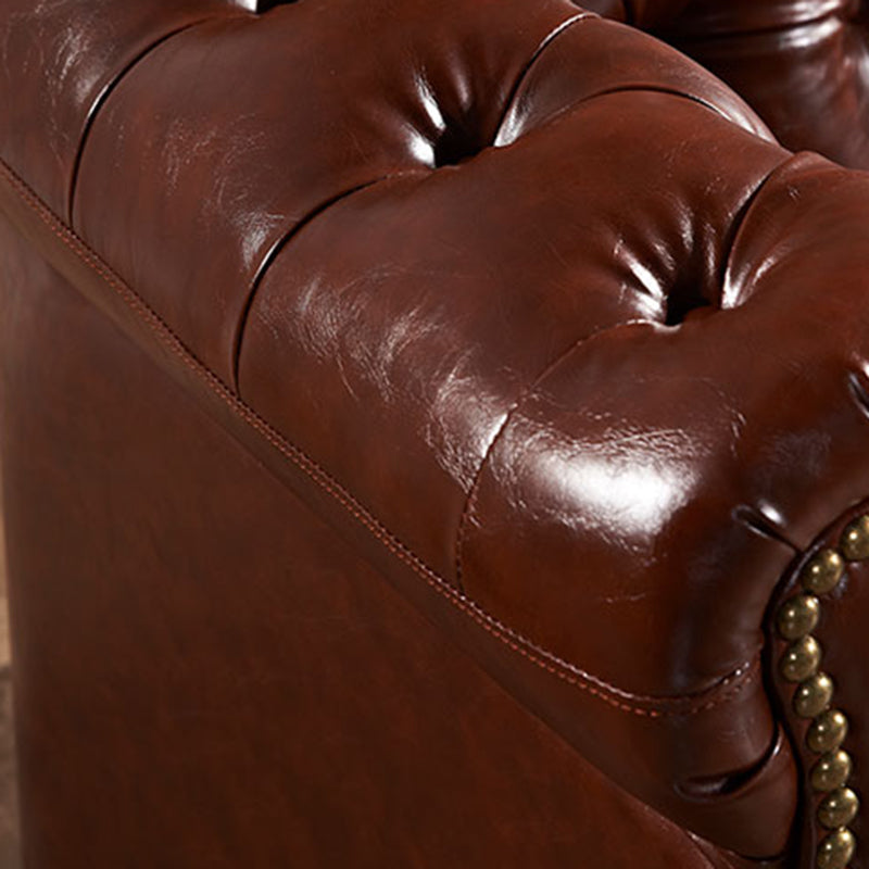 Tufted Split-Back Sofa 33.46" D x 29.52" H Rolled Arm Sofa for Living Room
