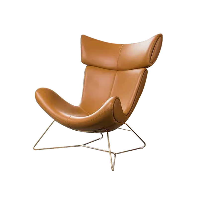 Solid Color Leather Chair Armless Chair for Bedroom/Living Room