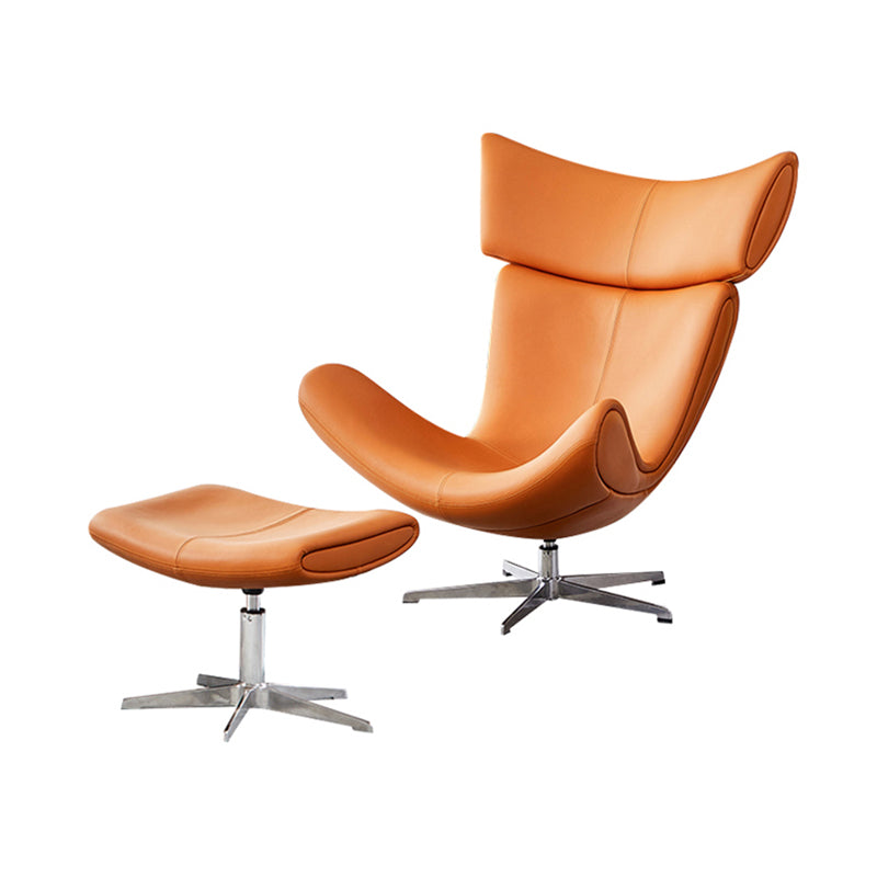 Solid Color Leather Chair Armless Chair for Bedroom/Living Room