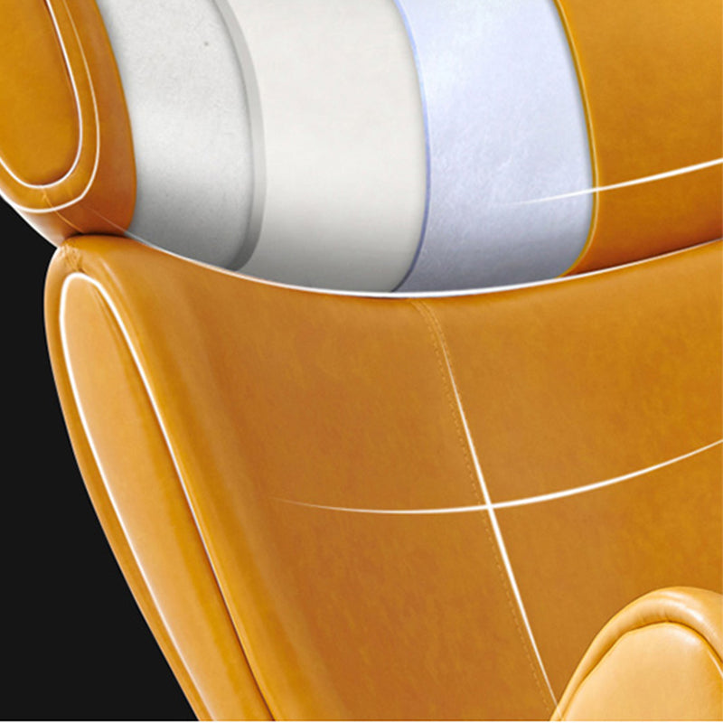 Solid Color Leather Chair Armless Chair for Bedroom/Living Room