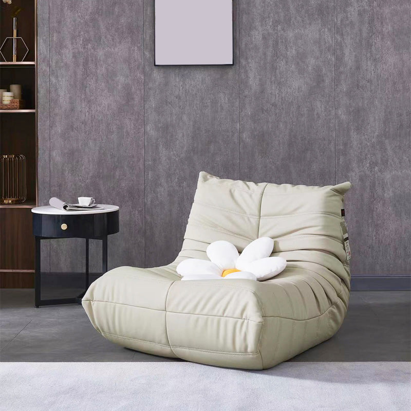 Nordic Caterpillar Lazy Sofa Balcony Designer Net Red Ins Light Luxury Single Leather