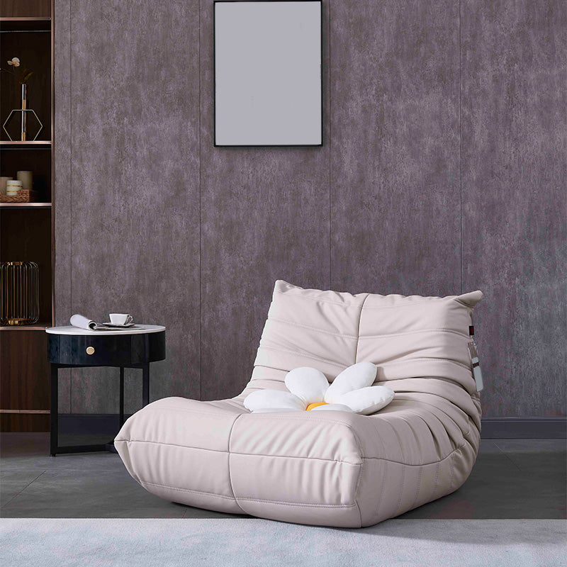 Nordic Caterpillar Lazy Sofa Balcony Designer Net Red Ins Light Luxury Single Leather