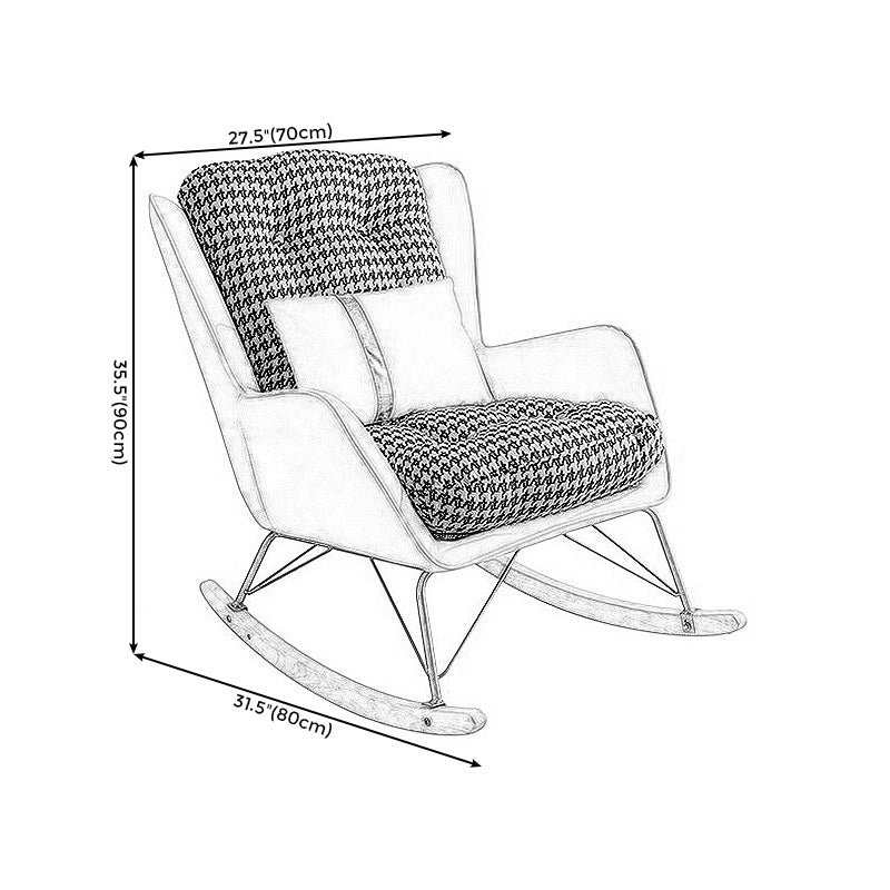 Removable Cushions Chair with Flared Arms for Apartment 35.43"