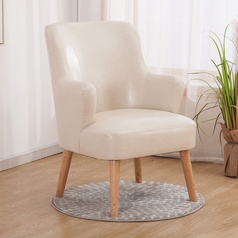 25.19"Wide x 35.82"High Recessed Arms Chair with Tight Back and Basic Four Legs