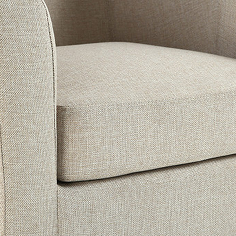 Basic Four Leg Chair with Sloped Arms and Removable Cushions