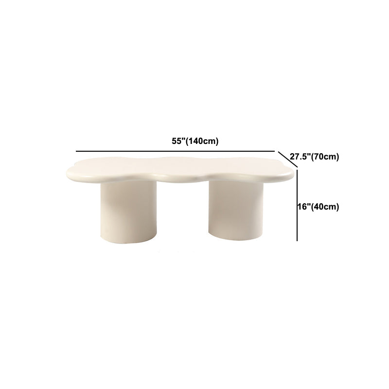 Geometric Coffee Table 1 Single Cocktail Table with 1/2 Pedestal