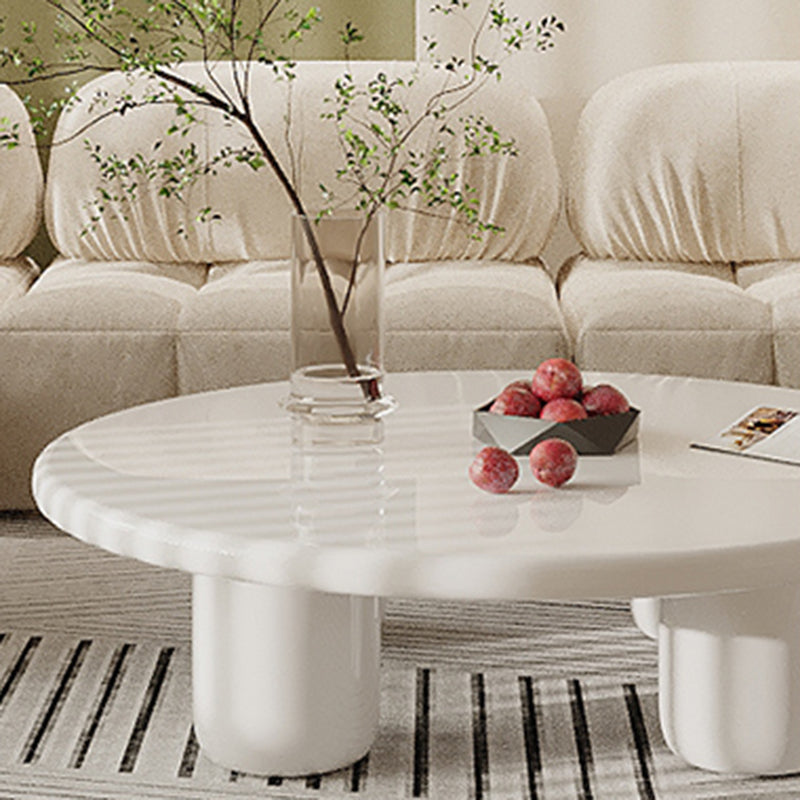 Scandinavian 4 Legs Coffee Table Round 1 Single Cocktail Table