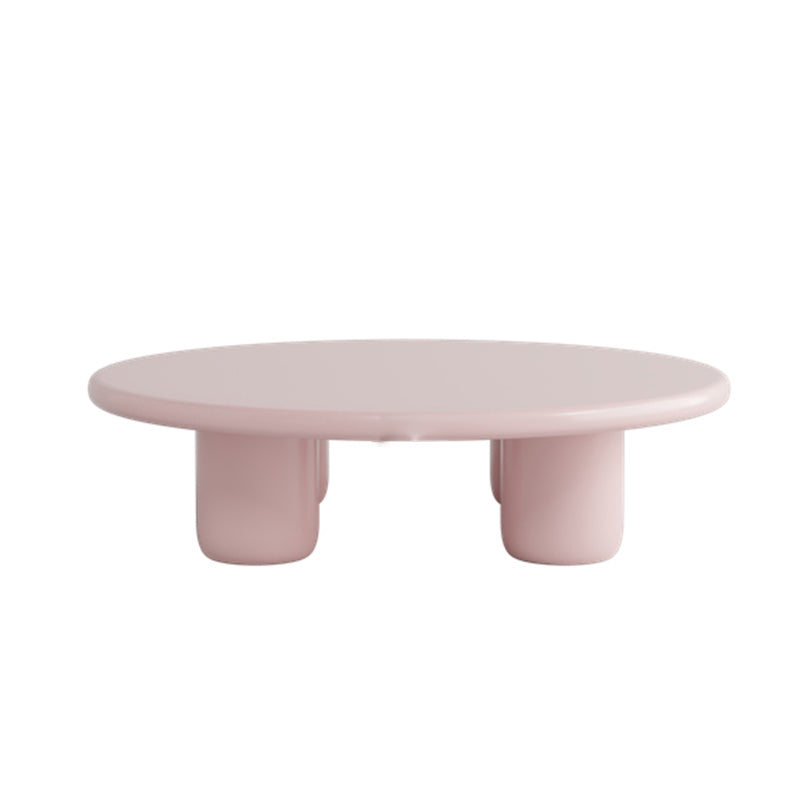 Scandinavian 4 Legs Coffee Table Round 1 Single Cocktail Table
