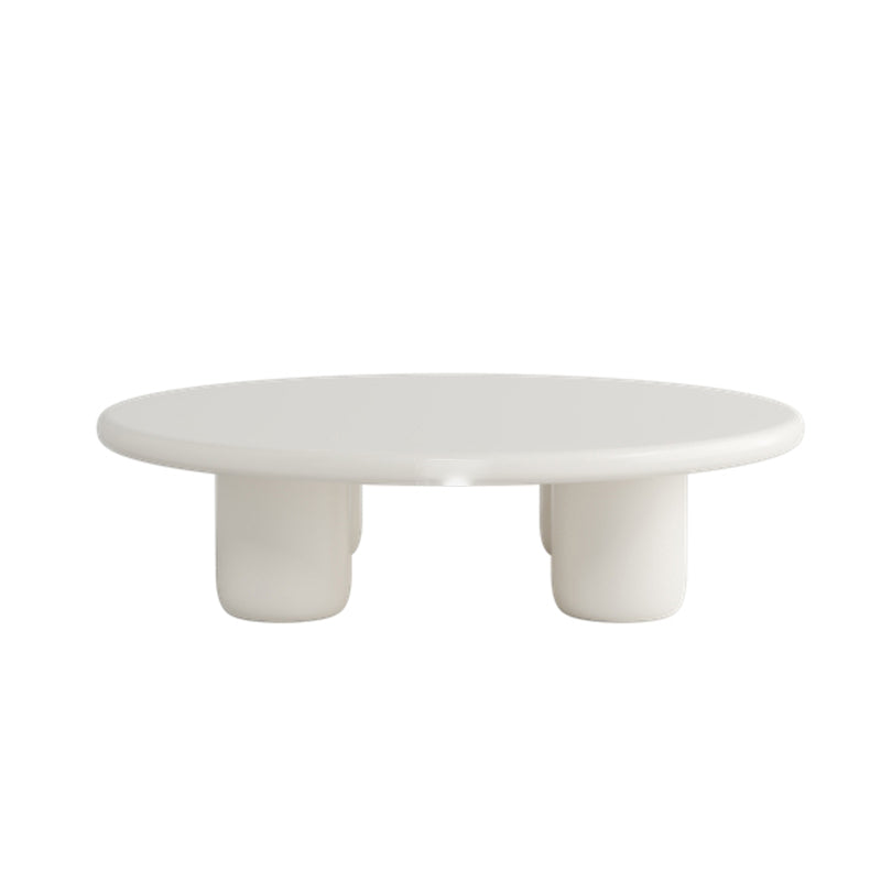 Scandinavian 4 Legs Coffee Table Round 1 Single Cocktail Table