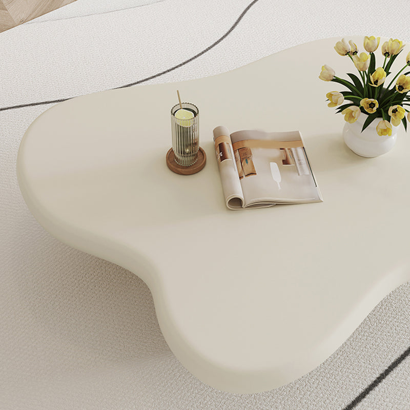 Scandinavian 4 Legs Coffee Table Solid Wood Geometric Cocktail Table