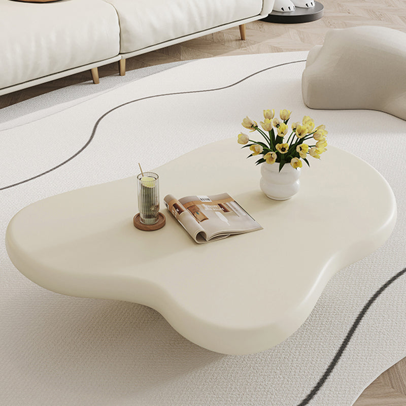 Scandinavian 4 Legs Coffee Table Solid Wood Geometric Cocktail Table