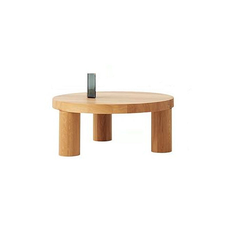 Scandinavian Wooden Round Coffee Cocktail Table 3 Legs Coffee Table