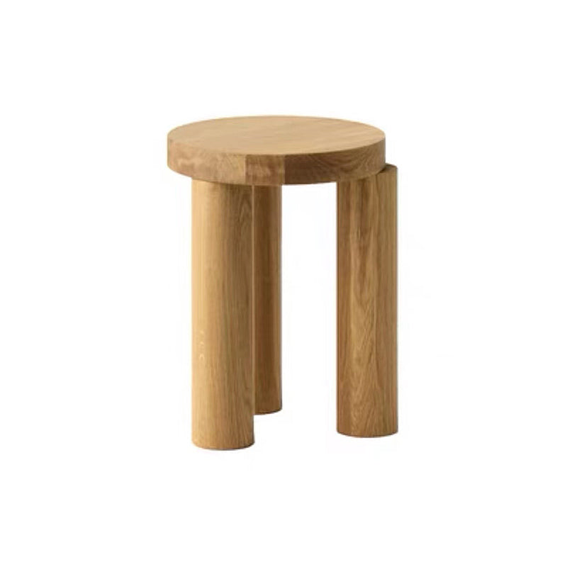 Scandinavian Wooden Round Coffee Cocktail Table 3 Legs Coffee Table