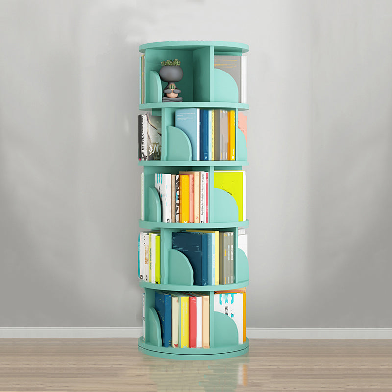 Rotatable Bookcase Contemporary Style Bookshelf for Home Office Study Room
