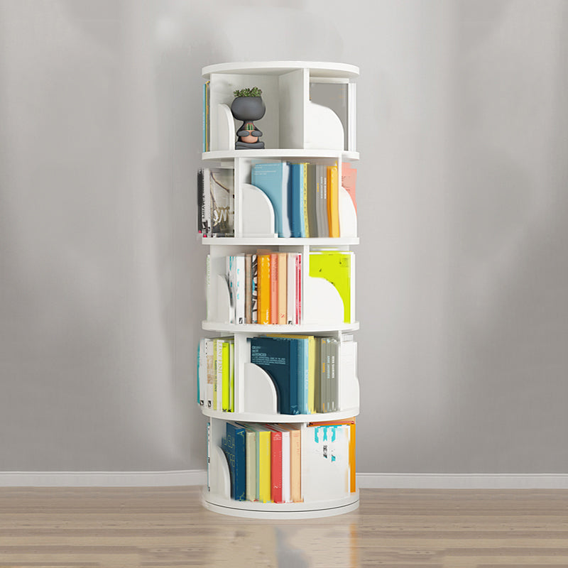 Rotatable Bookcase Contemporary Style Bookshelf for Home Office Study Room