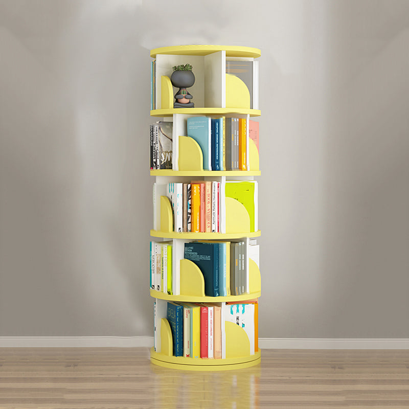 Rotatable Bookcase Contemporary Style Bookshelf for Home Office Study Room