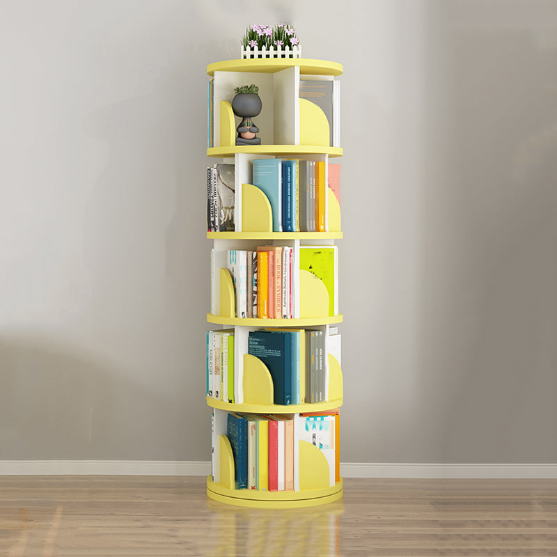 Rotatable Bookcase Contemporary Style Bookshelf for Home Office Study Room