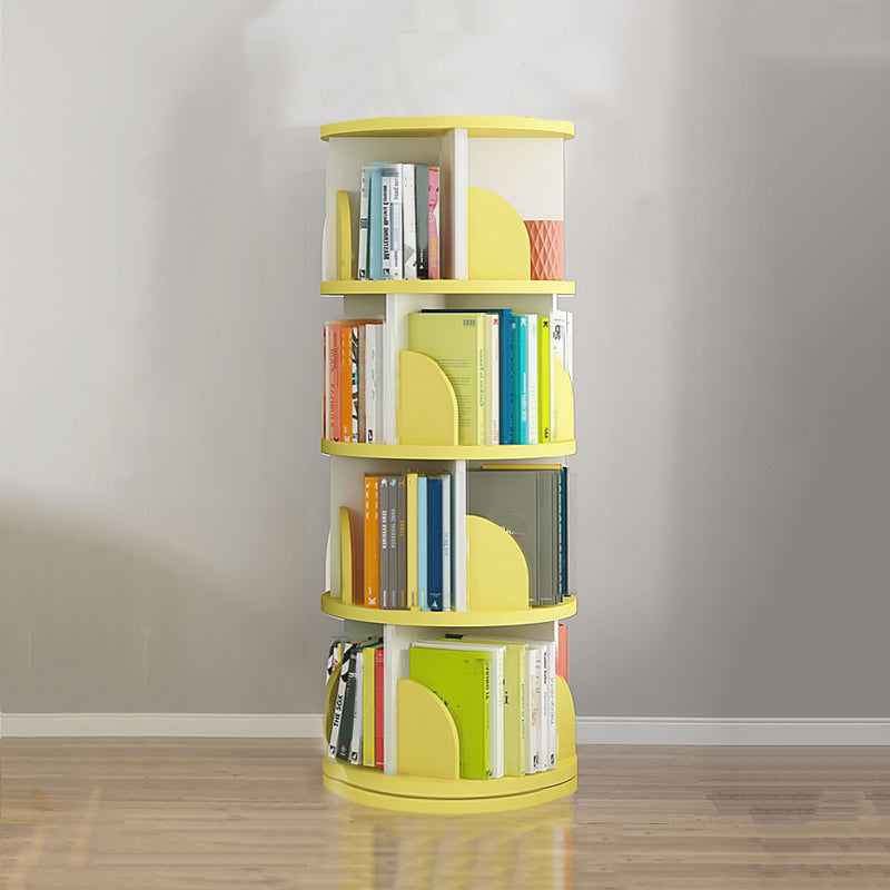 Rotatable Bookcase Contemporary Style Bookshelf for Home Office Study Room