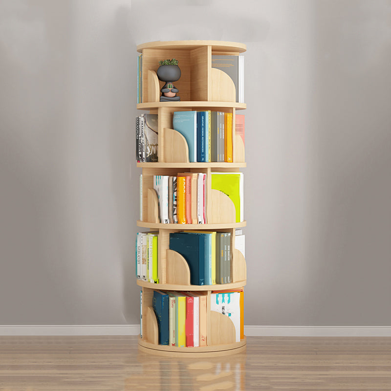 Rotatable Bookcase Contemporary Style Bookshelf for Home Office Study Room