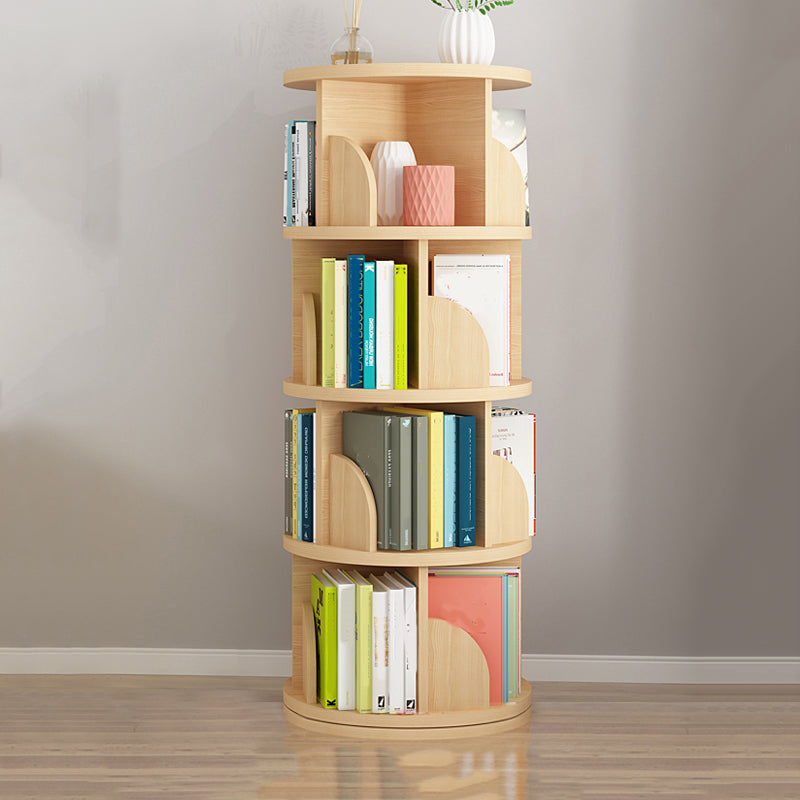 Rotatable Bookcase Contemporary Style Bookshelf for Home Office Study Room