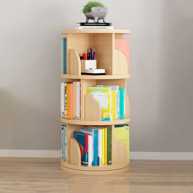 Rotatable Bookcase Contemporary Style Bookshelf for Home Office Study Room
