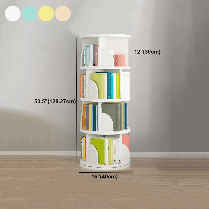 Rotatable Bookcase Contemporary Style Bookshelf for Home Office Study Room