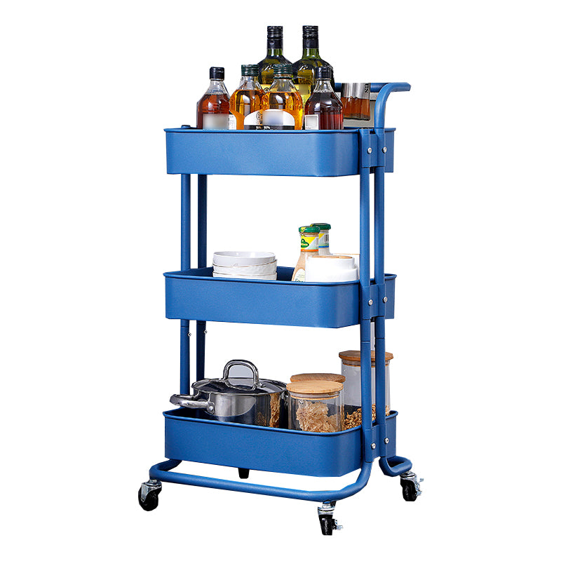 Contemporary Geometric Bookshelf Open Back Bookcase with Wheels