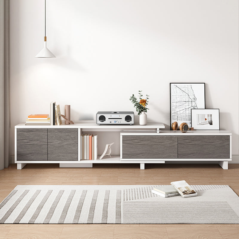 Scandinavian TV Console with Cabinet Engineered Wood TV Stand Console