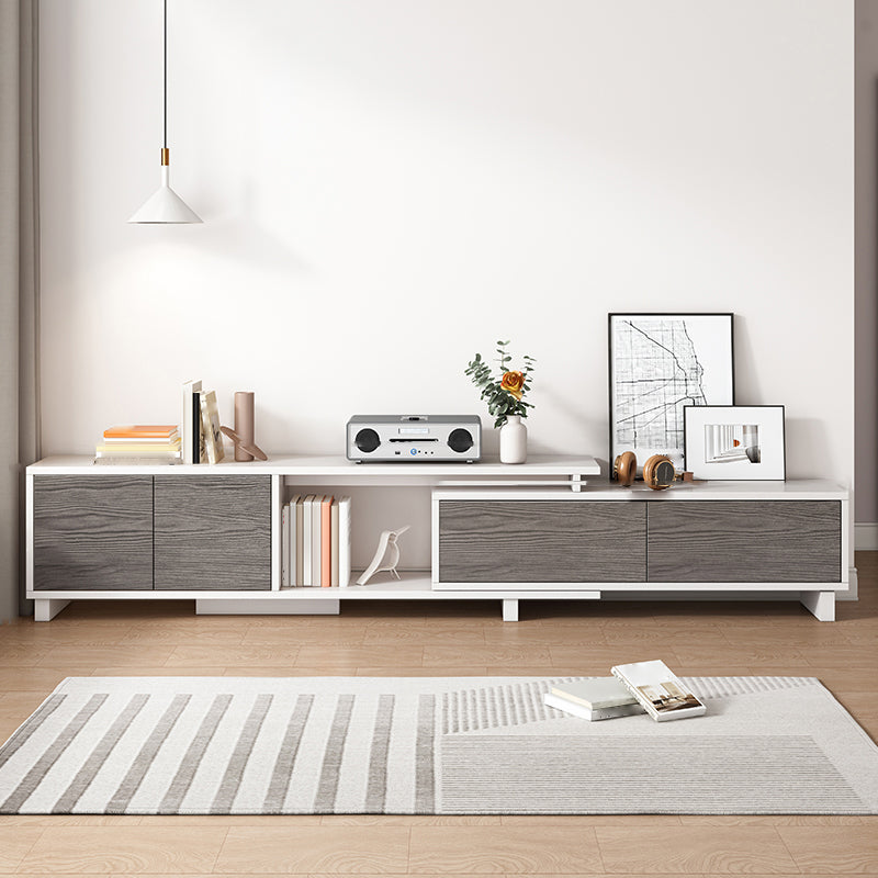 Scandinavian TV Console with Cabinet Engineered Wood TV Stand Console
