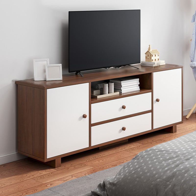 Scandinavian TV Stand Console with Cabinet Engineered Wood TV Stand