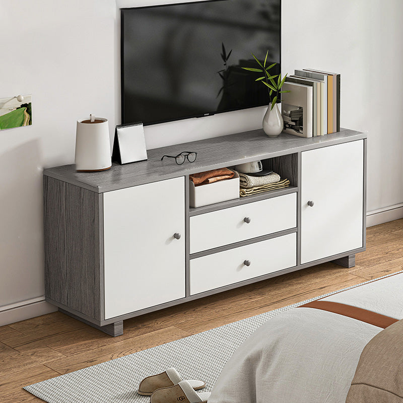 Scandinavian TV Stand Console with Cabinet Engineered Wood TV Stand