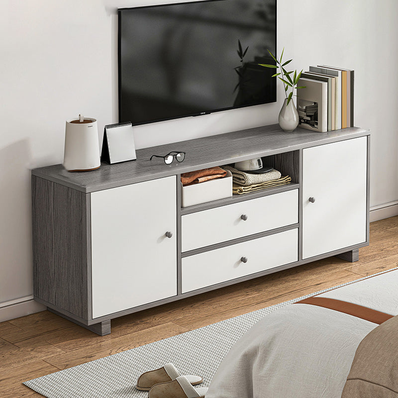 Scandinavian TV Stand Console with Cabinet Engineered Wood TV Stand