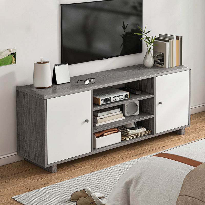 Scandinavian TV Stand Console with Cabinet Engineered Wood TV Stand