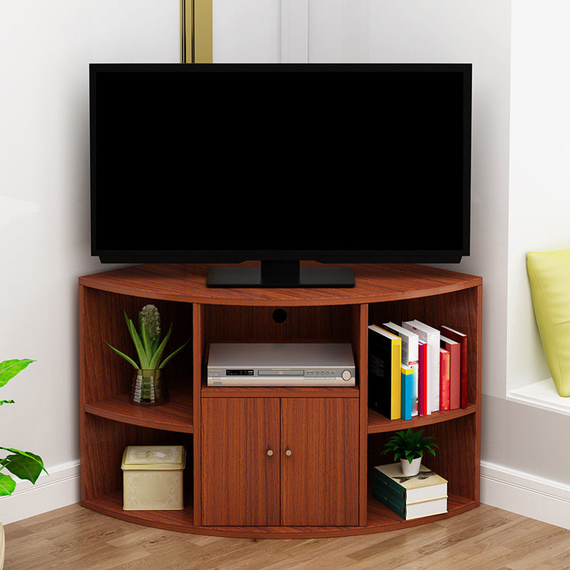 Engineered Wood TV Stand Modern Style Corner TV Cabinet with Door